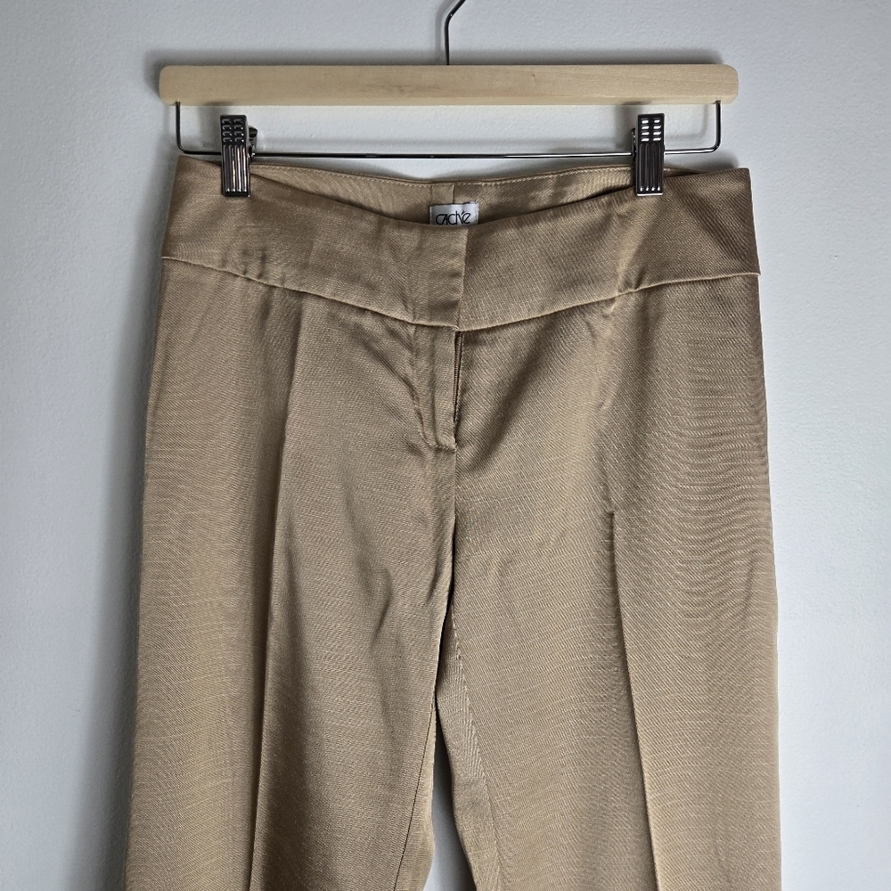 Cache Wide Leg Low Rise Gold Dress Pants - Picture 2 of 7